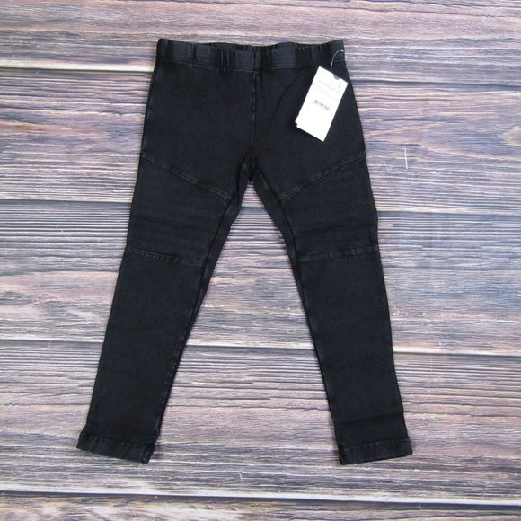 Harper Canyon NEW Girls Kids Size 4 Black Moto Leggings Pants - Picture 1 of 3